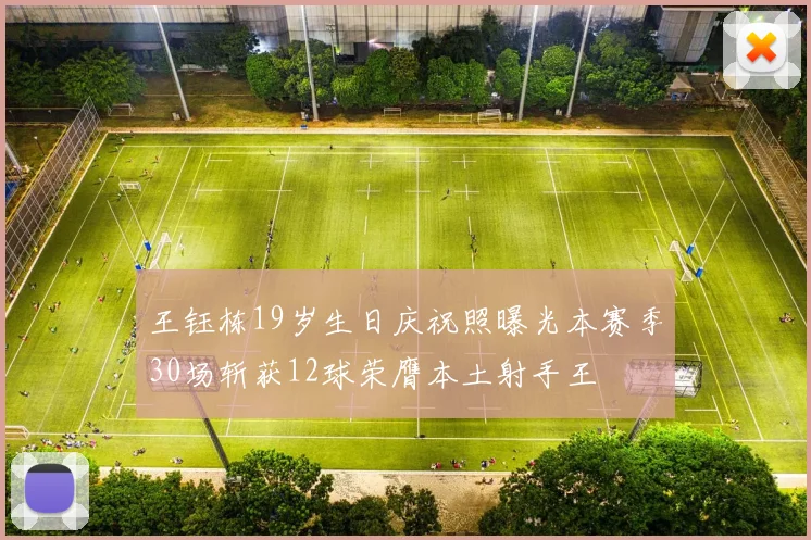 王钰栋19岁生日庆祝照曝光本赛季30场斩获12球荣膺本土射手王